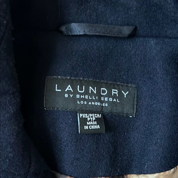 Stylish Navy Peacoat by Shelli Regal - Picture 5 of 5